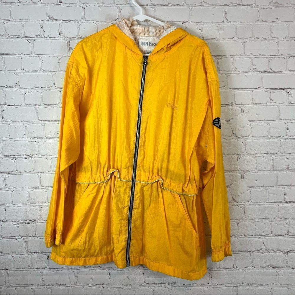Wilson Packable Lightweight Jacket size large Yellow